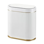 Bathroom Trash Can with Lid Automatic 2 Gallon Motion Sensor Garbage Bin by SYNCVIBE