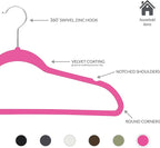 Simplify Slim Velvet Clothes Hangers | 25 Pack | Non-Slip | Shirts | Suit | - Image 2