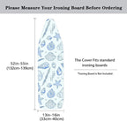 Sketch Ocean Shell Steam Ironing Board Cover Line Draw Starfish Stain Resistant - Image 5