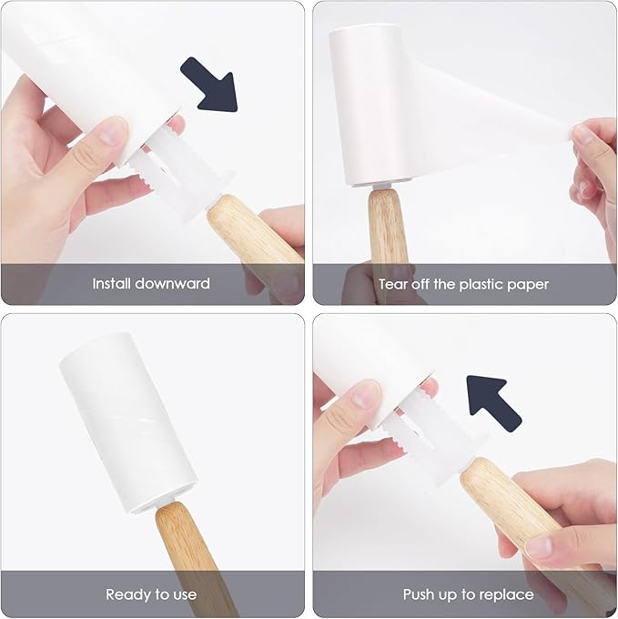 2 Pack Lint Rollers for Pet Hair, 240 Sheets Pet Hair Remover for Clothes - Image 4