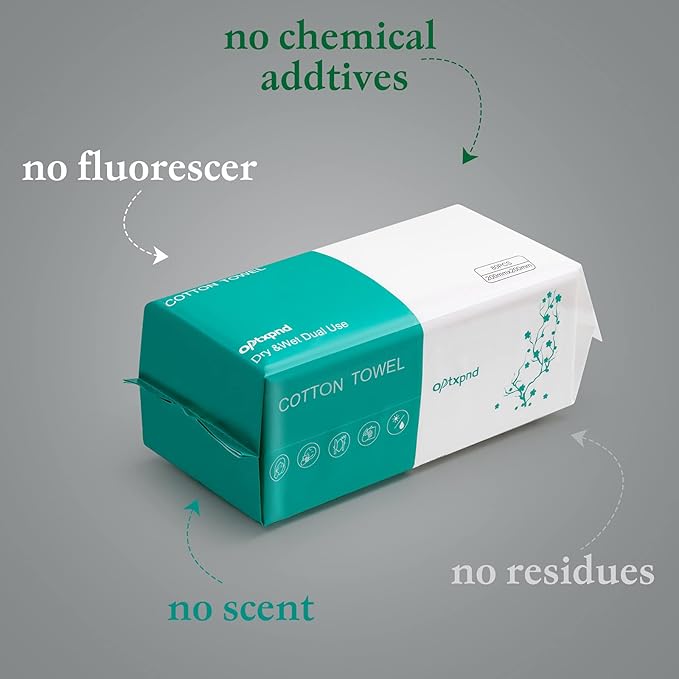 Disposable Face Cloths for Washing Disposable Towels Facial Towelettes Facial - Image 5