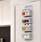 Simple Houseware 4 Clear Window Pocket Over Closet Door Storage Hanging - Image 3