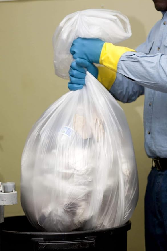 Aluf Plastics High Density Trash Bags, 56 Gallon, 16 Micron, - Image 3
