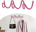 Coat Rack Wall Mount, Creative Wave Wall Hooks 20KG Capacity, Easy Installation by Bumtosc