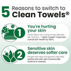 Clean Skin Club Clean Towels® XL Sensitive Skin | Travel Pack, Ultra-Soft - Image 4