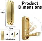 4PCS Folding Coat Hooks, Flip Down Heavy Duty Hooks Robe Hook Wall Mounted - Image 2