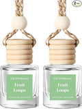 HoogaLife Car Air Freshener Diffuser 2 Pack Hanging Fruit Loops Car Air by HoogaLife