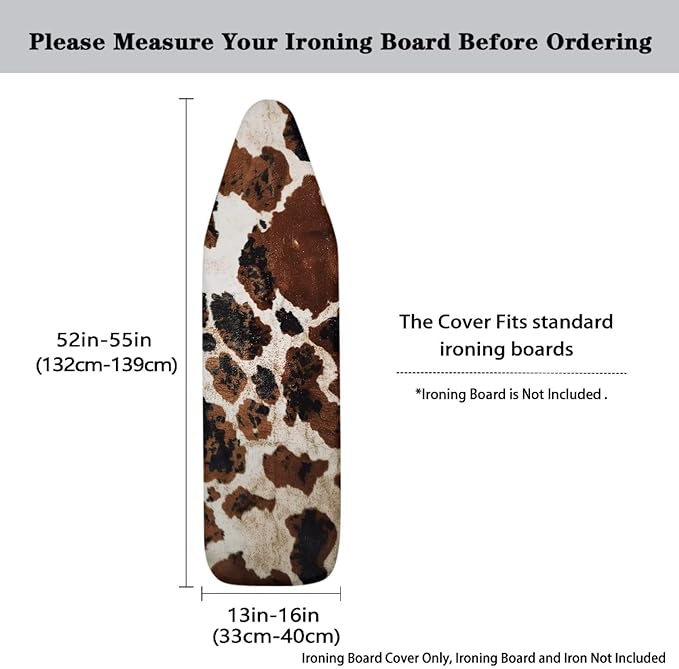 Cowhide Ironing Board Cover Universal Iron Board Covers Heavy Duty Padded Extra - Image 5