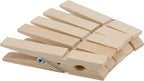 HOZEON 500PCS 2.8 Inch Natural Wooden Clothespins, Small Wood Clips - Image 5