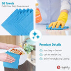 Orighty Cleaning Cloths, Shop Towels 50 Pack, Shop Rags Reusable, Microfiber - Image 5