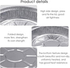 Non-Stick Round Disposable Air Fryer Aluminum Foil Liners 50PCS, Oil-Proof - Image 3