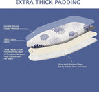 SheeChung Ironing Board Cover and Pad 18“x49”, Thick Scorch Resistant Padding - Image 5