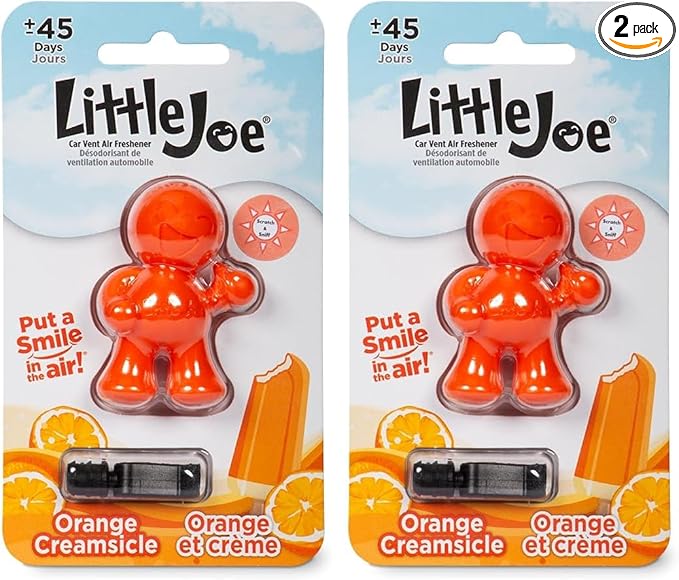 Little Joe 96414 Orange Creamsicle Scent Car Air Freshener Clip Provides by StonerCarCare