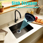 3 Pieces Kitchen Sink Stopper Strainer, 3 in 1 Kitchen Sink Basket Strainer - Image 3