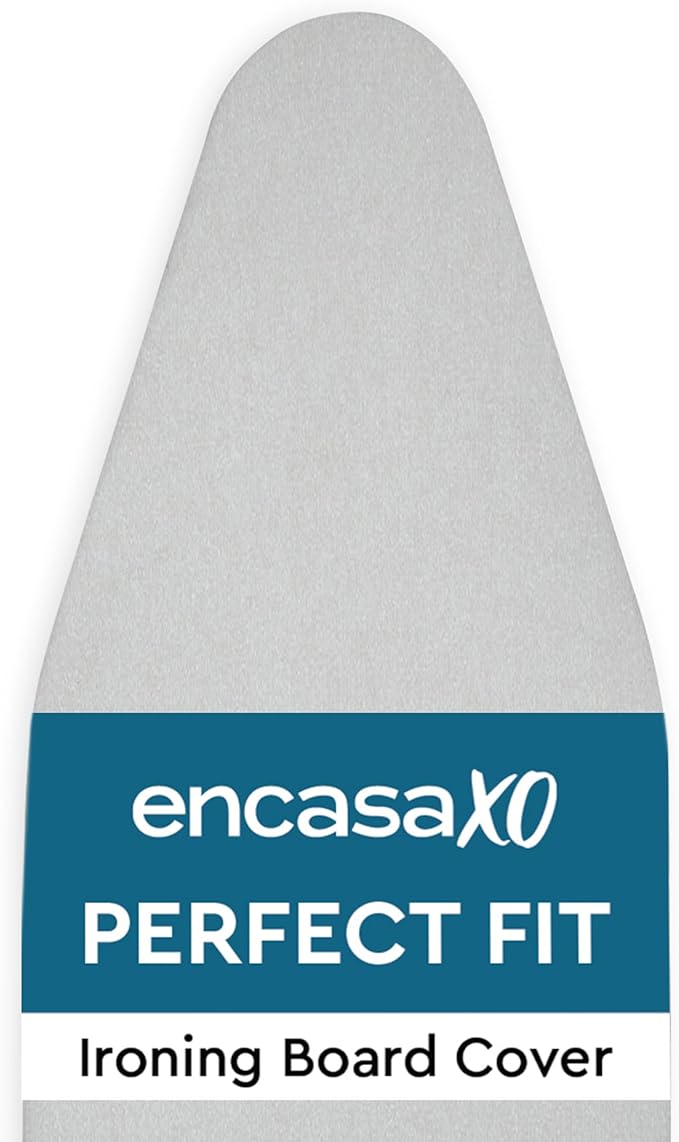 Encasa XO Ironing Board Cover and Pad 54"x18" - 4mm Felt & 2mm Foam Metallized by EncasaXO