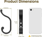 Coat Hooks Wall Mount for Hanging, Heavy Duty Backpack Hooks for Wall, Hold up - Image 5