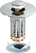 Bathroom Sink Drain Strainer, 3 in 1 Pop Up Bathroom Sink Stopper by Anlige