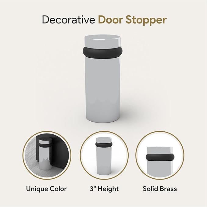 Mega Handles Floor Door Stopper, Quickly Installed Wall Protector, Wall - Image 5