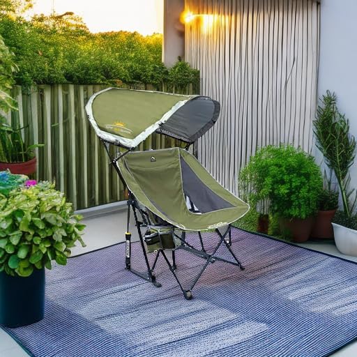 GCI Outdoor Pod Rocker Outdoor Rocking Chair with SunShade Canopy - Image 2