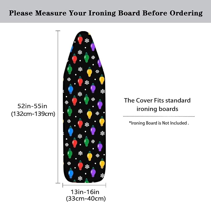 Heavy Duty Ironing Board Cover and Pad Thick Stain Resistant Padding Scorch & - Image 5
