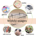 3 Pack Wire Baskets, Wall Grid Panel Hanging Wire Basket, Wall Storage and - Image 6
