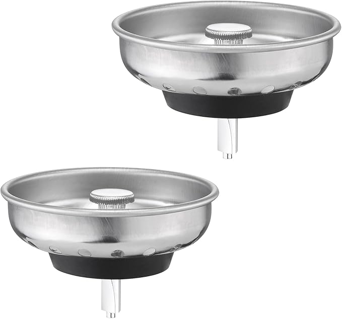 2 Pack Kitchen Sink Strainer and Stopper Combo by Unknown