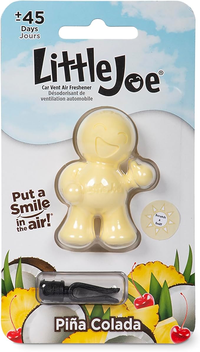 Little Joe 96412 Pina Colada Scent Car Air Freshener Vent Clip, Fights Odors by StonerCarCare