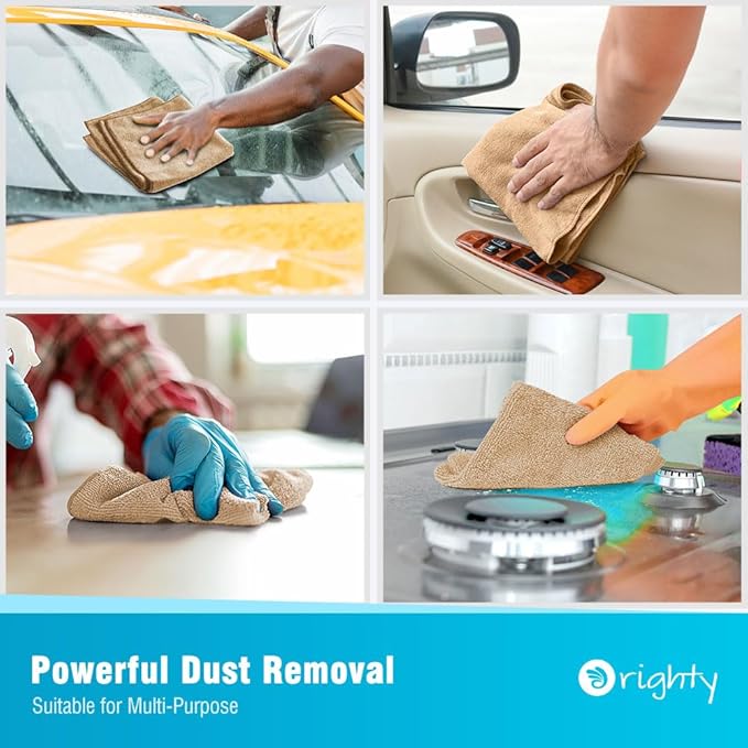 Orighty Microfiber Cleaning Cloth, 12 Pack Microfiber Towels - Image 4