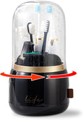 Toothbrush Holders for Bathrooms, Rotating 7 Slots Electric Toothbrush Holders by CLOKTA