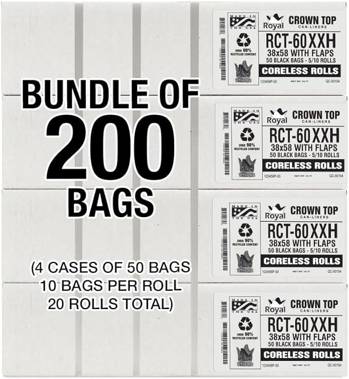 Aluf Plastics 55 Gallon Trash Bags Heavy Duty - Image 8