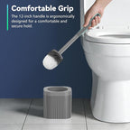 Toilet Brush, Compact Toilet Brush and Holder Set - Image 4