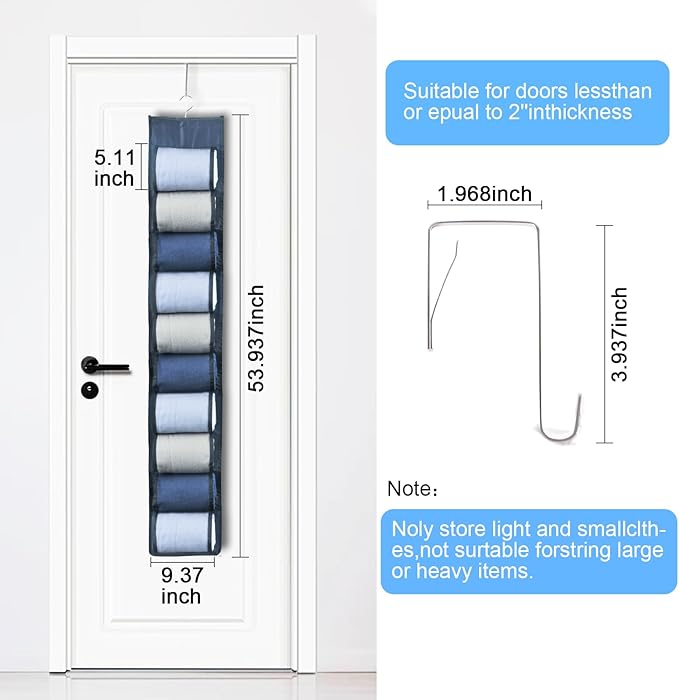 2-Pack Hanging Legging Organizer - Image 2