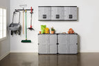 Rubbermaid Wall Mounted Storage Cabinet with Doors 150-Pound Capacity Gray Lockable Three-Shelf Cubbard for Tools/Car Accessories/Cleaning in Home/Garage/Outdoor Areas - Image 13