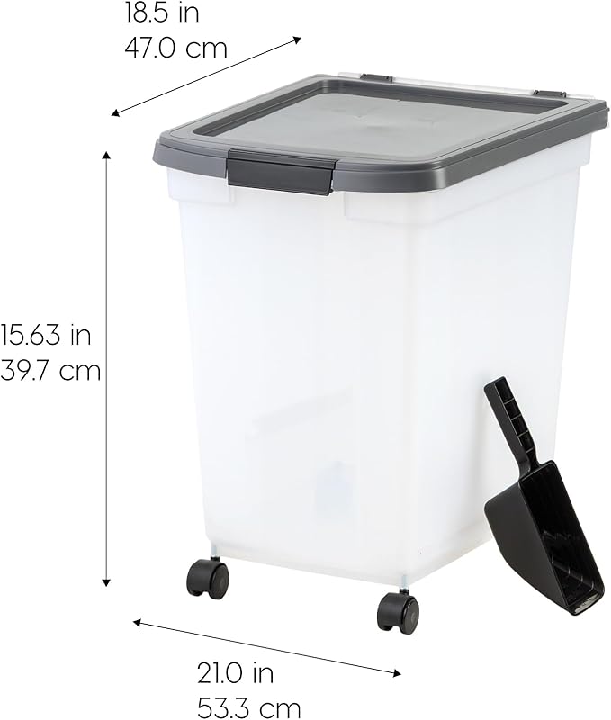 IRIS USA Dog Food Storage Container 50 lbs, - Image 2