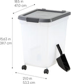 IRIS USA Dog Food Storage Container 50 lbs, - Image 2