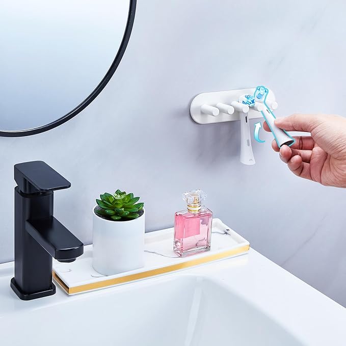 Electric Toothbrush Head Holder, Toothbrush Holders Wall Mounted, Adhesive - Image 8