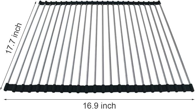 Ahyuan Roll up Dish Drying Rack Over The Sink Kitchen Roll up Sink Drying Rack - Image 5