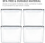Vtopmart Food Storage Containers 3.3 quart / 3.6L, 4 Pieces BPA Free Plastic - Image 6