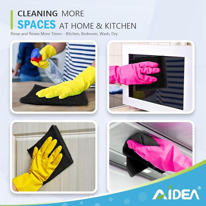 AIDEA Microfiber Cleaning Cloth-150PK, Soft Microfiber Towels - Image 7