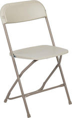Flash Furniture Hercules Series Plastic Folding Chair - Beige - 4 Pack 650LB Weight Capacity Comfortable Event Chair-Lightweight Folding Chair - Image 8