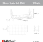 ClosetMaid Hideaway Behind-the-Hangers Hanging Wire Shelf - Image 4
