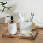 Toothbrush Holders Bamboo Electric Toothbrush Holder Bathroom Storage Organizer - Image 3