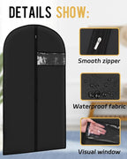Garment Bags for Hanging Clothes Zipper Suit Bags for Travel - Image 3
