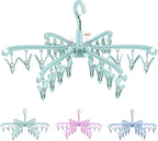 Foldable Drying Rack with 24 Clips by BONYCUST