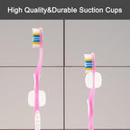 6 PCS Suction Cup Toothbrush Holder - Image 2