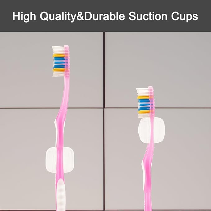 6 PCS Suction Cup Toothbrush Holder - Image 2