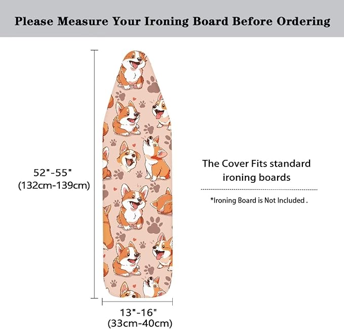 Sprowallow Cute Corgi Ironing Board Cover and Pad - Image 6