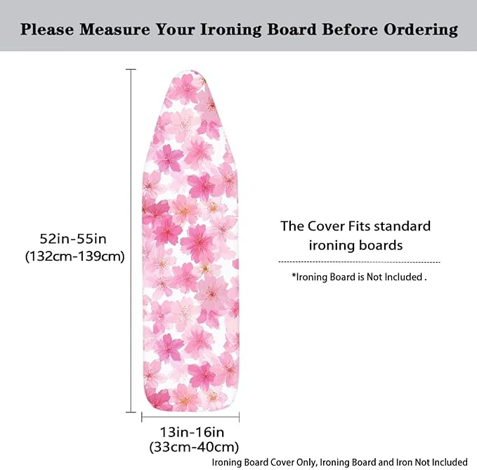 Pink Floral Ironing Board Cover - Image 5