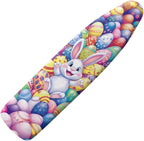 Easter Eggs and Rabbit Ironing Board Pad and Cover Durable Thick Ironing Board by Hinthetall
