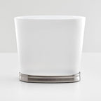 iDesign Slim Bathroom Trash Can, Small Plastic Garbage Can - Image 5